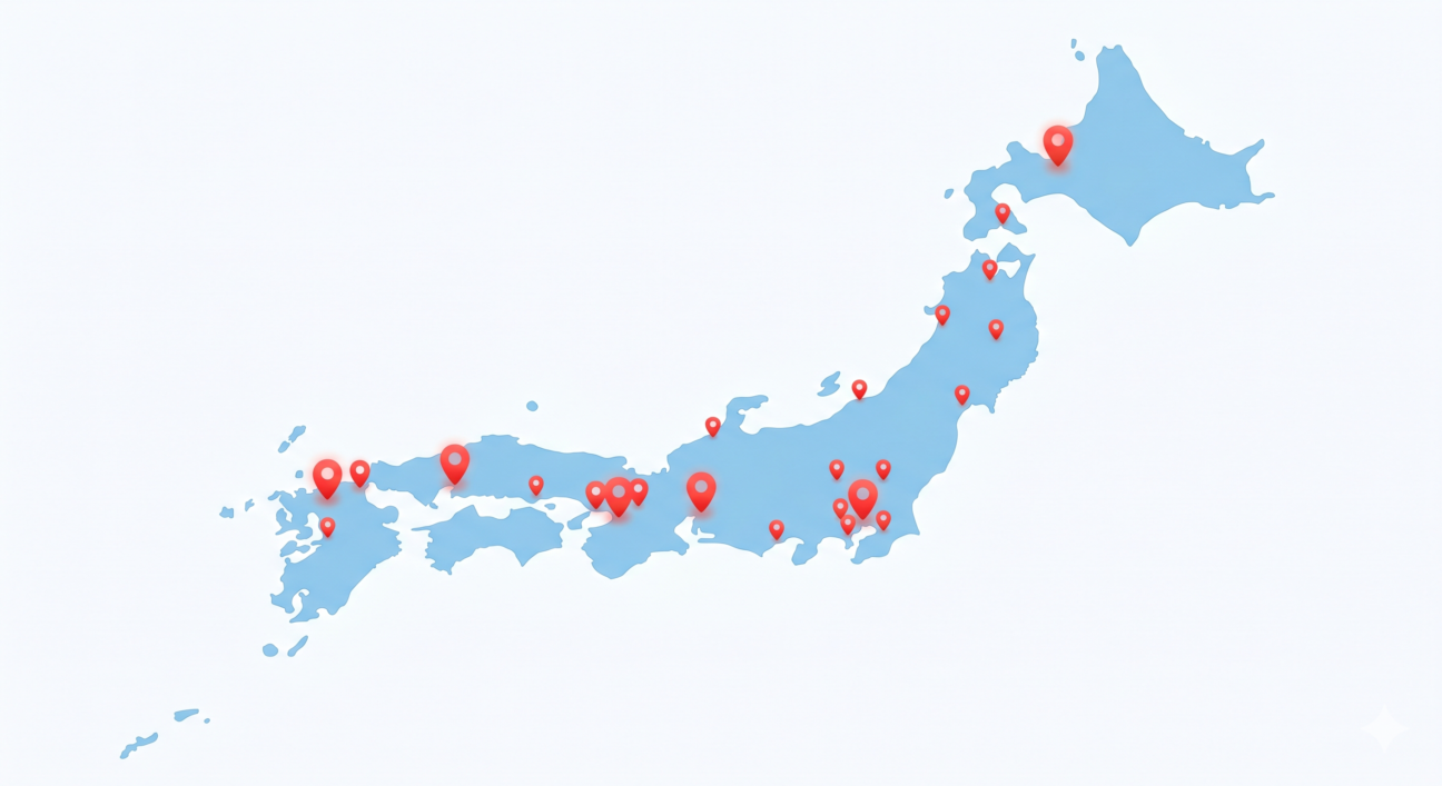 エリアを自在に選べる
